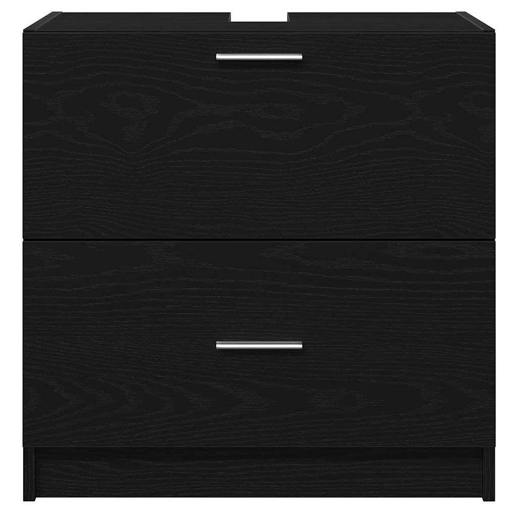 Mobile per Lavabo  Quercia Nera 59x37x59 cm Legno Ingegnerizzato 868823