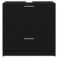 Mobile per Lavabo  Quercia Nera 59x37x59 cm Legno Ingegnerizzato 868823