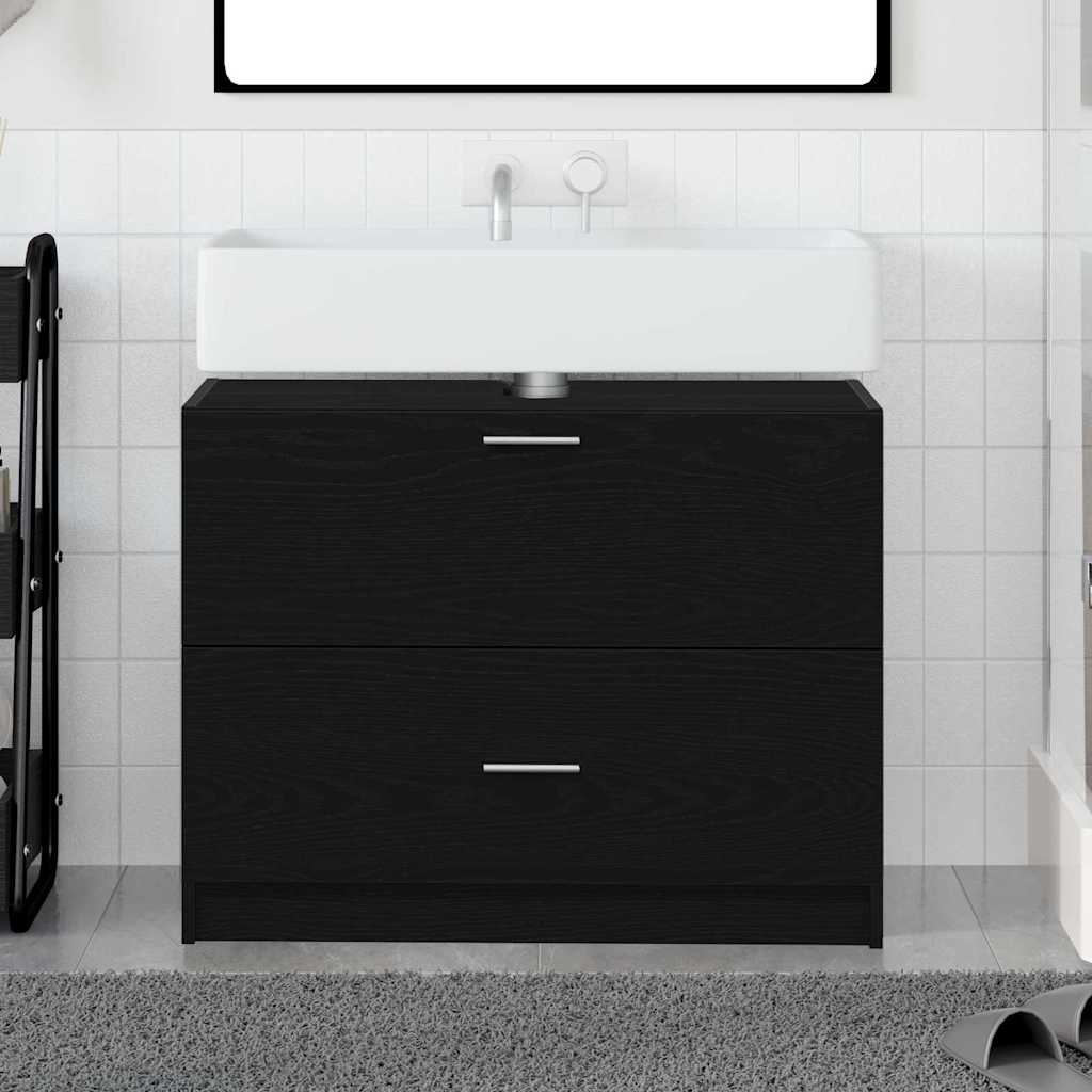 Mobile Lavabo Rovere Nero 78 x 37 x 59 cm Legno multistrato 868832