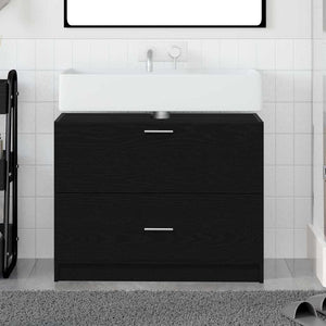 Mobile Lavabo Rovere Nero 78 x 37 x 59 cm Legno multistrato 868832