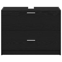 Mobile Lavabo Rovere Nero 78 x 37 x 59 cm Legno multistrato 868832