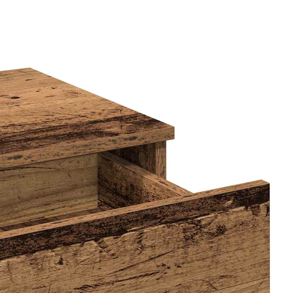 Tavolo da Trucco con cassetto Legno vecchio 100 x 40 x 130 cm 868840