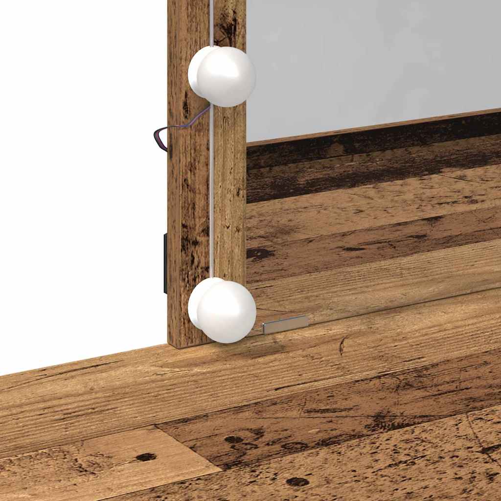 Tavolo da Trucco con cassetto Legno vecchio 100 x 40 x 130 cm 868840