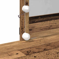 Tavolo da Trucco con cassetto Legno vecchio 100 x 40 x 130 cm 868840