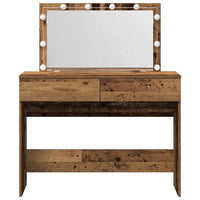 Tavolo da Trucco con cassetto Legno vecchio 100 x 40 x 120 cm 868860