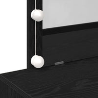 Tavolo da Trucco con cassetto Rovere nero 100 x 40 x 120 cm 868862