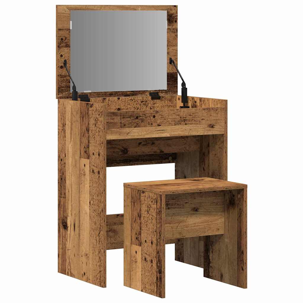 Tavolo da Trucco con cassetto Legno vecchio 60 x 40 x 75 cm 868870
