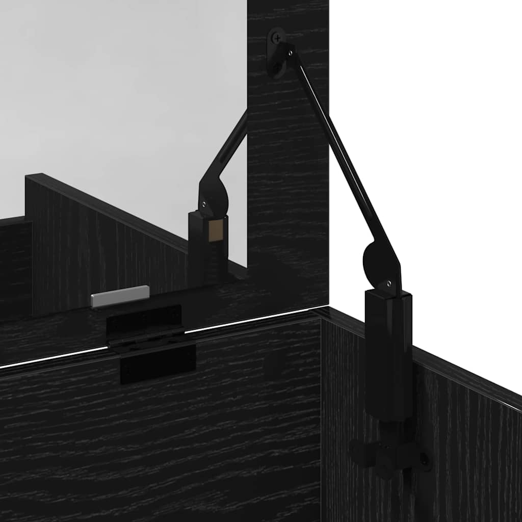 Tavolo da Trucco Rovere nero 60 x 40 x 75 cm Legno multistrato 868872