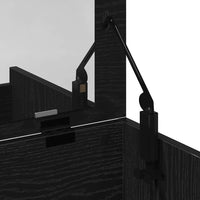 Tavolo da Trucco Rovere nero 60 x 40 x 75 cm Legno multistrato 868872