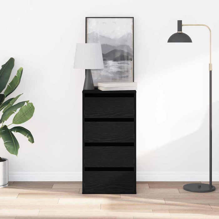 Cassettiera Rovere nero 40 x 41 x 76 cm Legno multistrato 868912