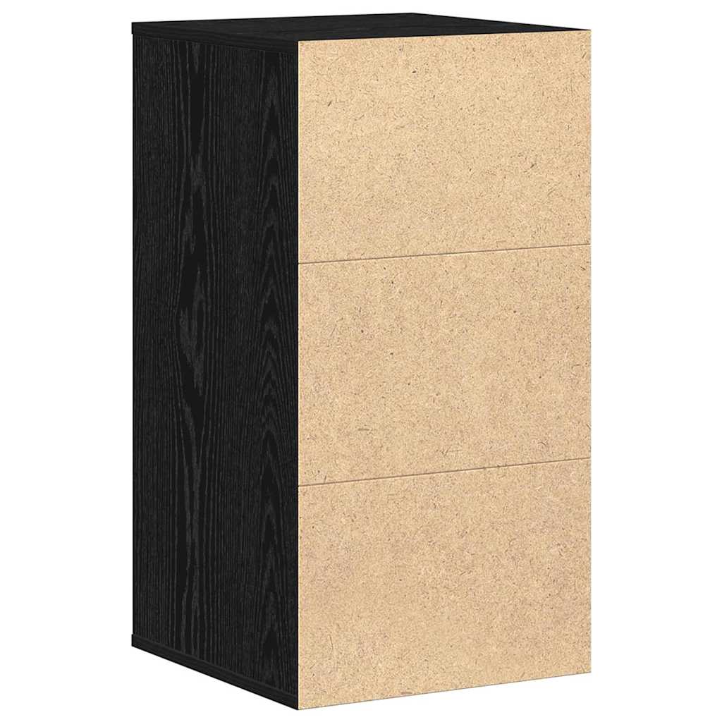 Cassettiera Rovere nero 40 x 41 x 76 cm Legno multistrato 868912