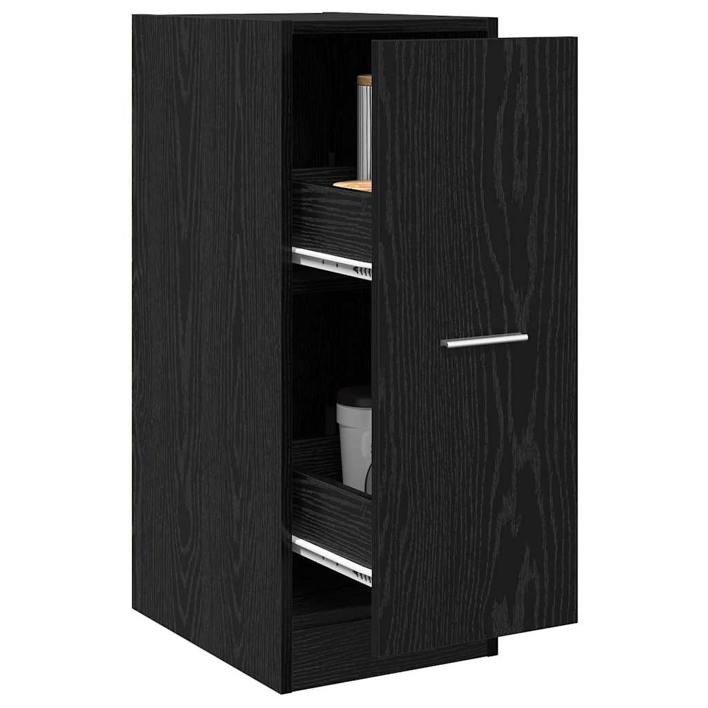 Armadio da Apoteca Rovere nero 30 x 41 x 77.5 cm 868992