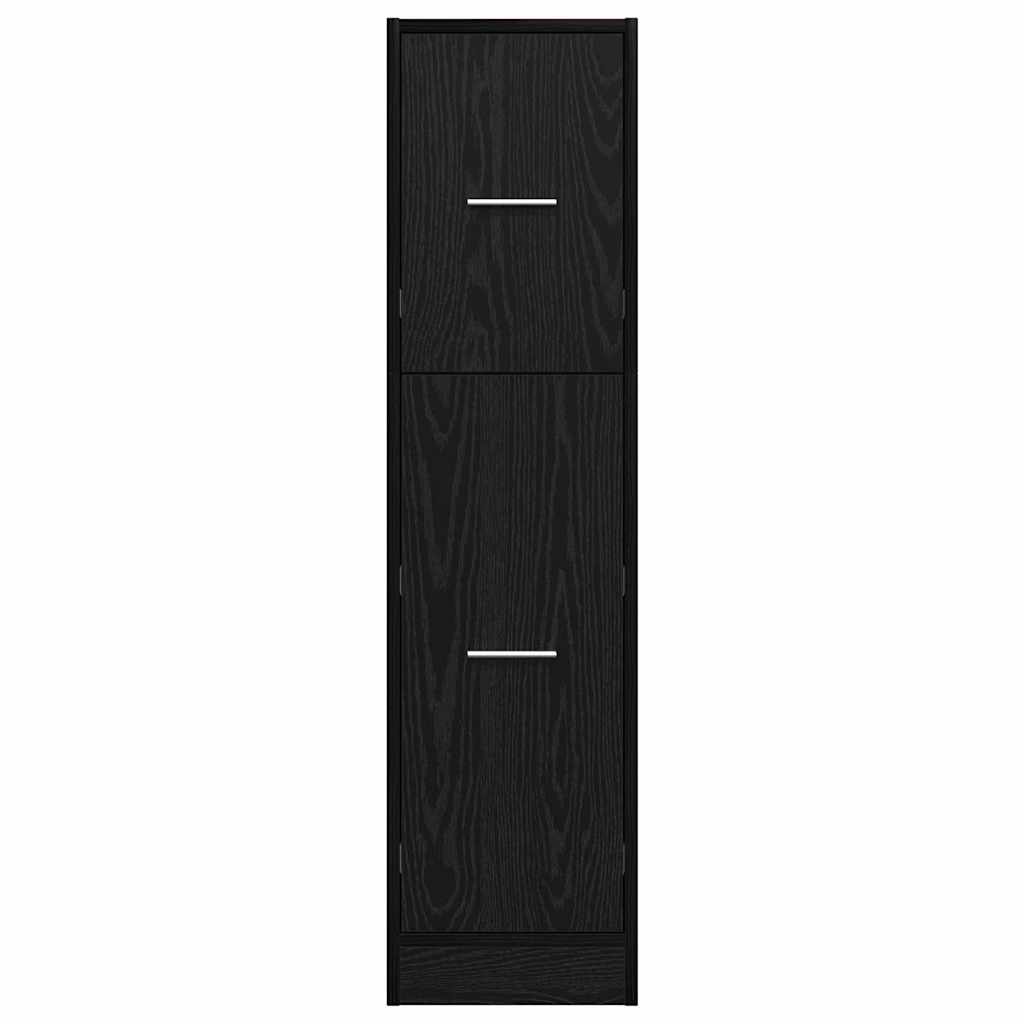 Armadio da Apoteca Rovere nero 30 x 41 x 118 cm 869002
