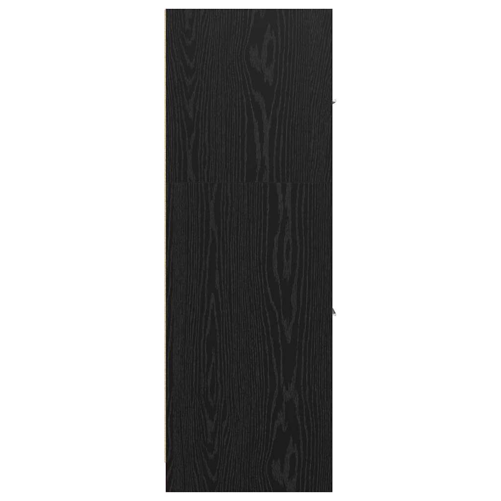 Armadio da Apoteca Rovere nero 30 x 41 x 118 cm 869002
