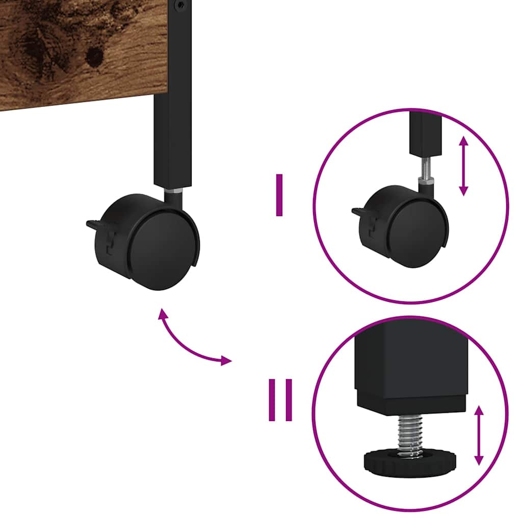 Carrello da Cucina Legno vecchio 50 x 30 x 70 cm 869108