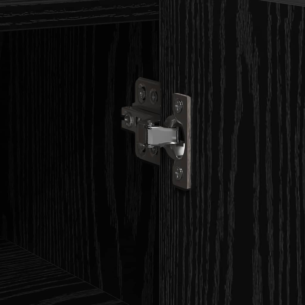 Credenza  Rovere Nero 45x35x75 cm Legno ingegnerizzato 869176