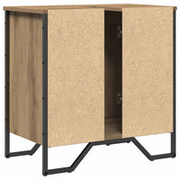 Armadio per Lavabo da Bagno-Armadietto da bagno-Mobiletto da bagno Rovere artigianale 60 x 35 x 60 cm