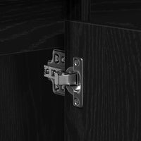 Mobiletto per Lavabo-Armadietto da bagno Altro Rovere Nero 91 x 35 x 60 cm