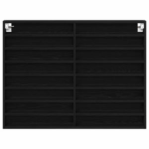 Vetrina con lo scaffale Altro Rovere nero 100 x 8.5 x 75 cm 869188