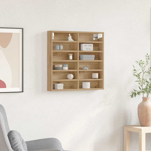 Vetrina con lo scaffale rovere artigianale 60 x 8.5 x 58 cm 869190