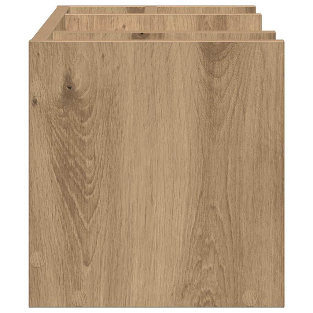 Organizzatore da scrivania Rovere nero 44.5 x 24 x 25 cm 869199