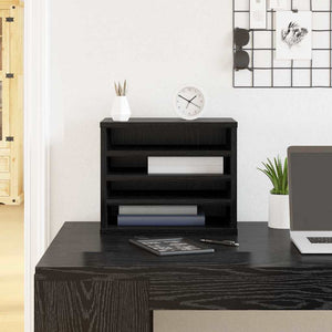 Organizzatore da scrivania Rovere Nero 36 x 26 x 29.5 cm 869203