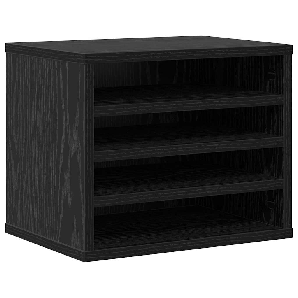Organizzatore da scrivania Rovere Nero 36 x 26 x 29.5 cm 869203