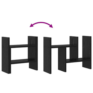 Organizzatore da scrivania Rovere nero 34.5 x 15.5 x 35.5 cm 869205