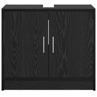Mobile Lavabo Rovere Nero 63x29x55 cm Legno Ingegnerizzato 869208