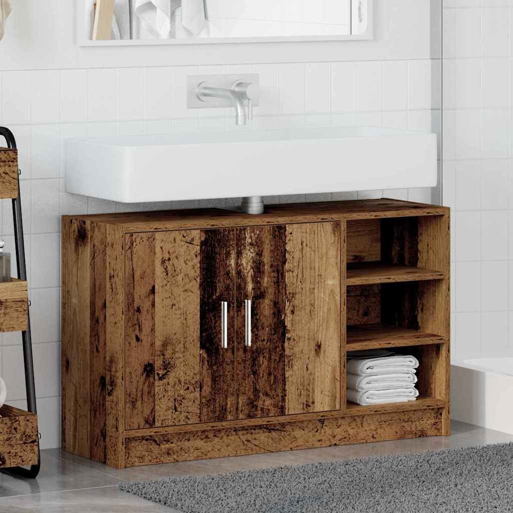 Mobile Lavabo Legno vecchio 90 x 29 x 55 cm Legno multistrato 869209