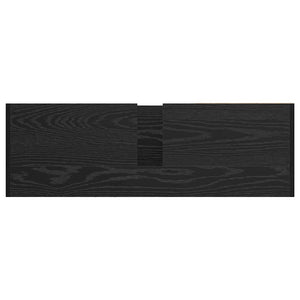 Armadio Lavabo  Rovere Nero 90x29x55 cm Legno Ingegnerizzato 869211