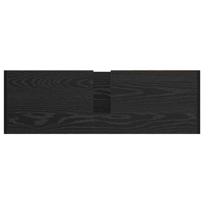 Armadio Lavabo  Rovere Nero 90x29x55 cm Legno Ingegnerizzato 869211