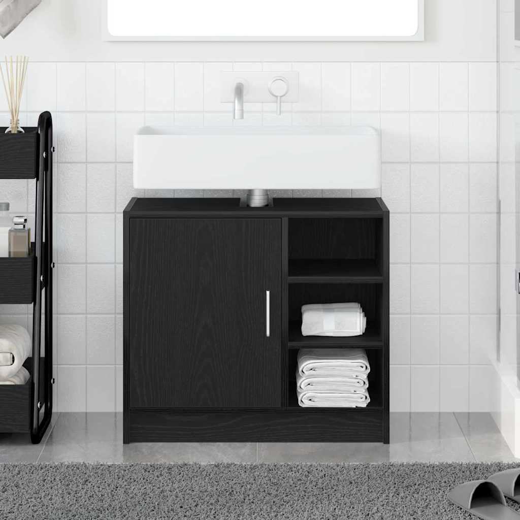 Mobile Lavabo Rovere Nero 63 x 29 x 55 cm Legno multistrato 869214