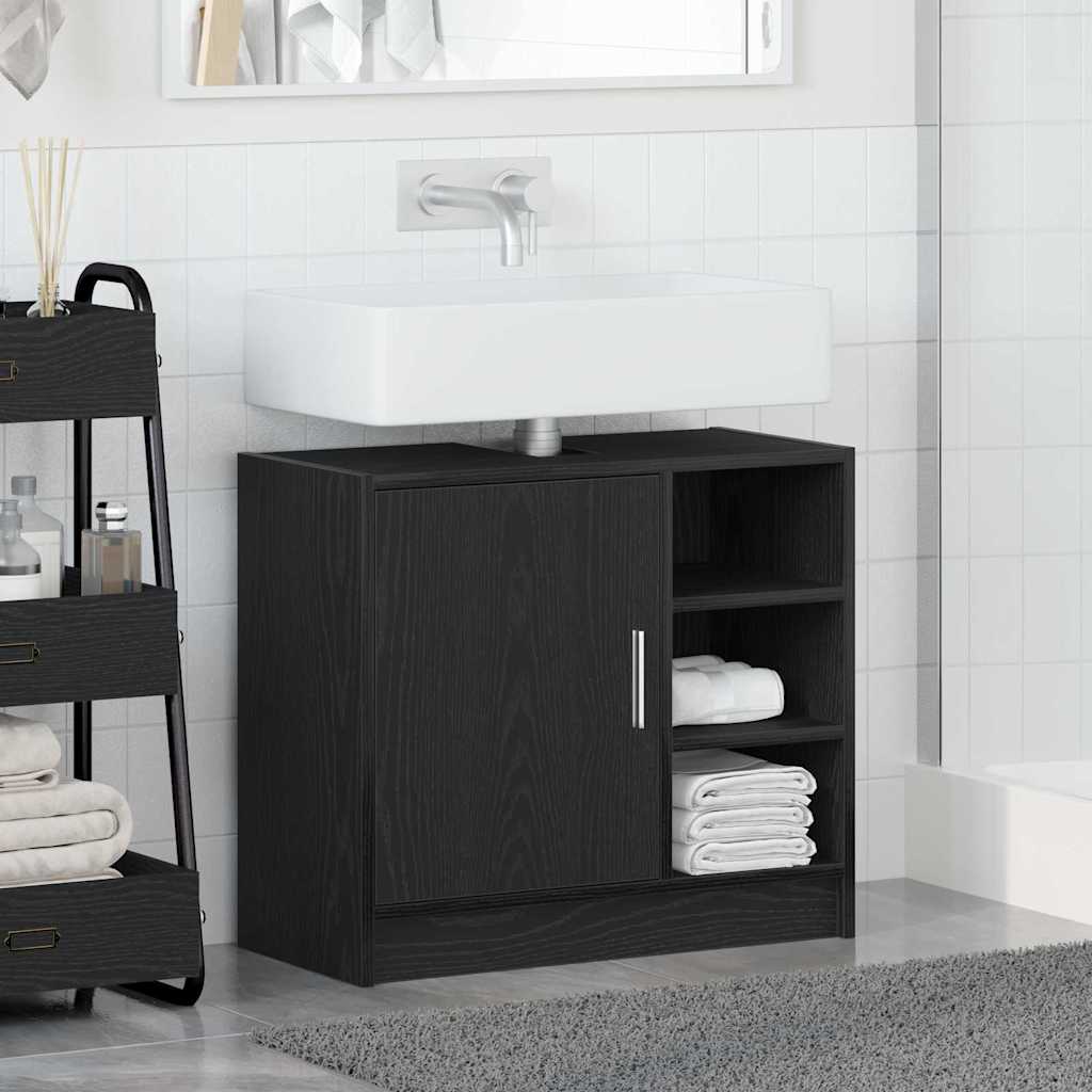 Mobile Lavabo Rovere Nero 63 x 29 x 55 cm Legno multistrato 869214