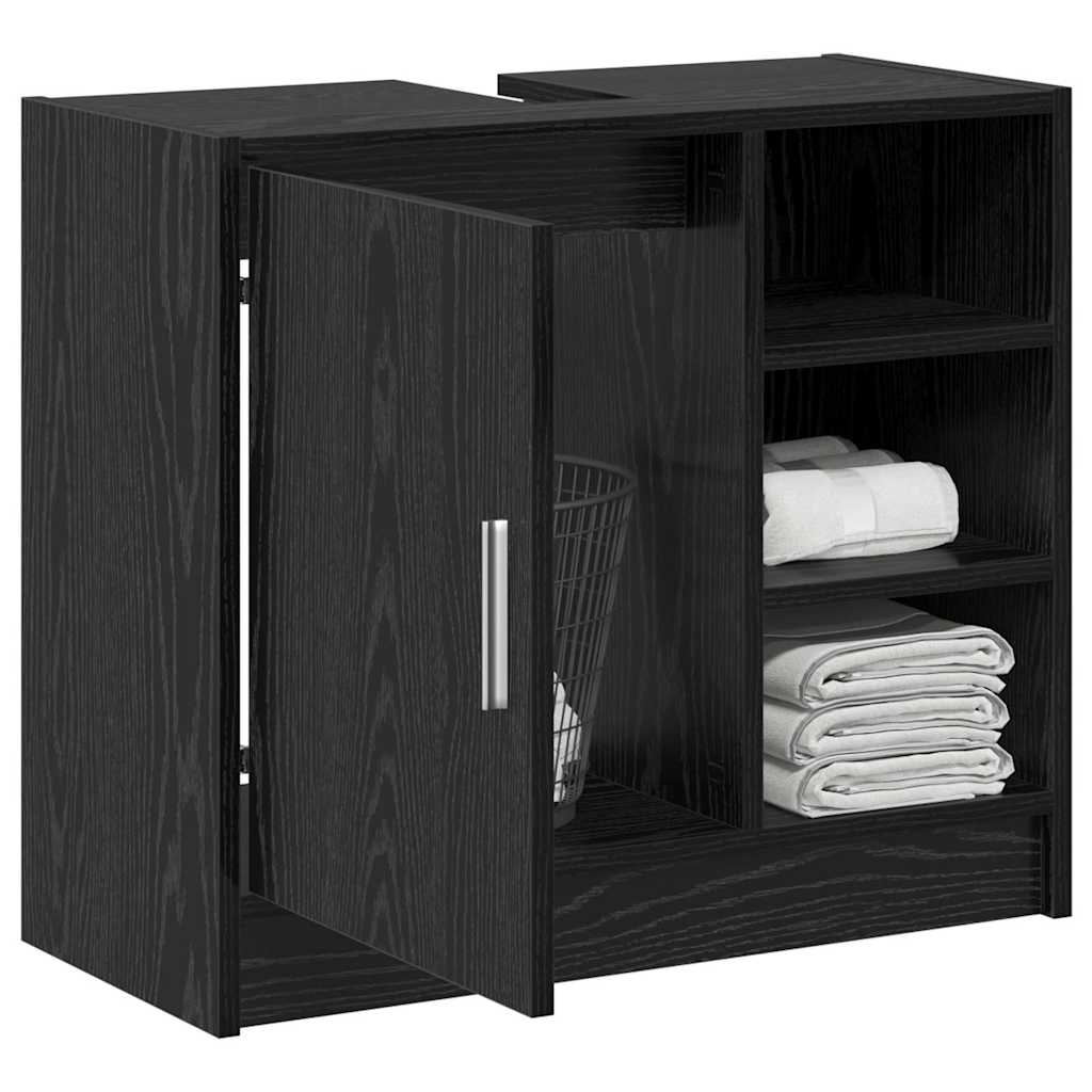 Mobile Lavabo Rovere Nero 63 x 29 x 55 cm Legno multistrato 869214
