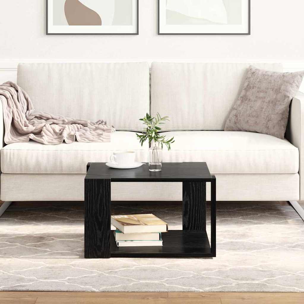 Tavolino da salotto Rovere nero 51.5 x 51.5 x 30 cm 869217