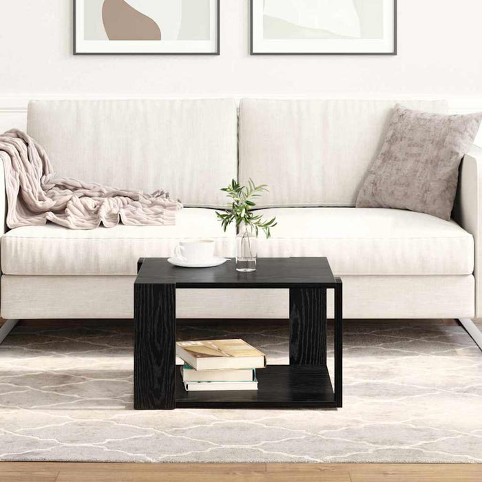 Tavolino da salotto Rovere nero 51.5 x 51.5 x 30 cm 869217