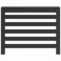 Copertura per radiatori Rovere Nero 104 x 20 x 82 cm 869219