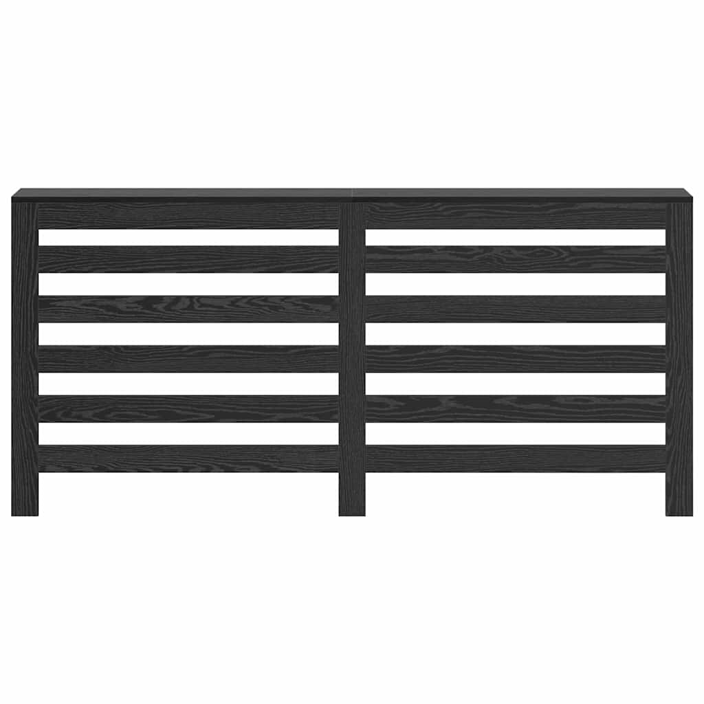 Copertura per radiatori Rovere Nero 175 x 20 x 82 cm 869221