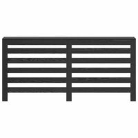 Copertura per radiatori Rovere Nero 175 x 20 x 82 cm 869221