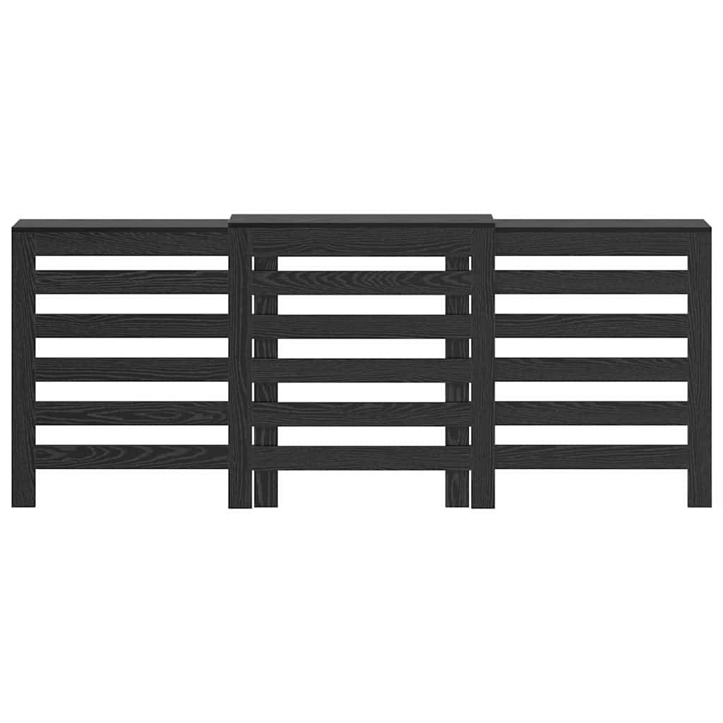Copertura per radiatori Rovere Nero 205 x 21.5 x 83.5 cm 869222
