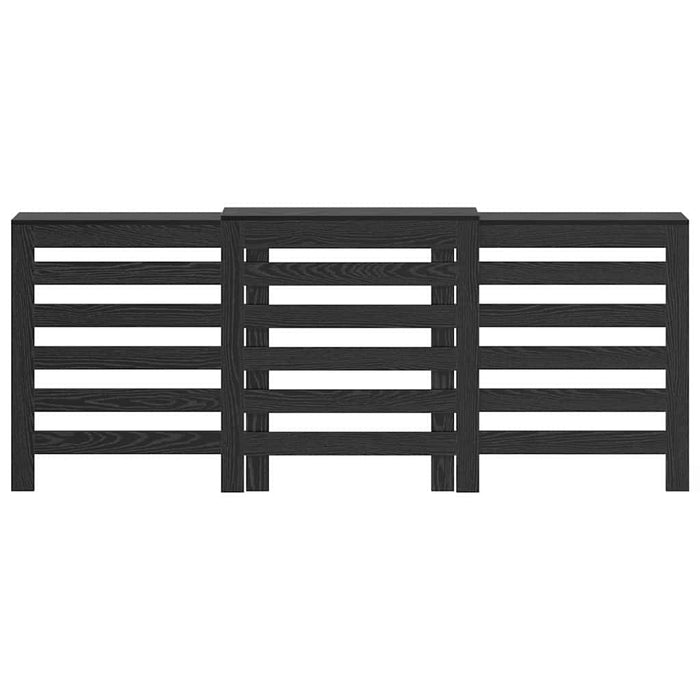Copertura per radiatori Rovere Nero 205 x 21.5 x 83.5 cm 869222