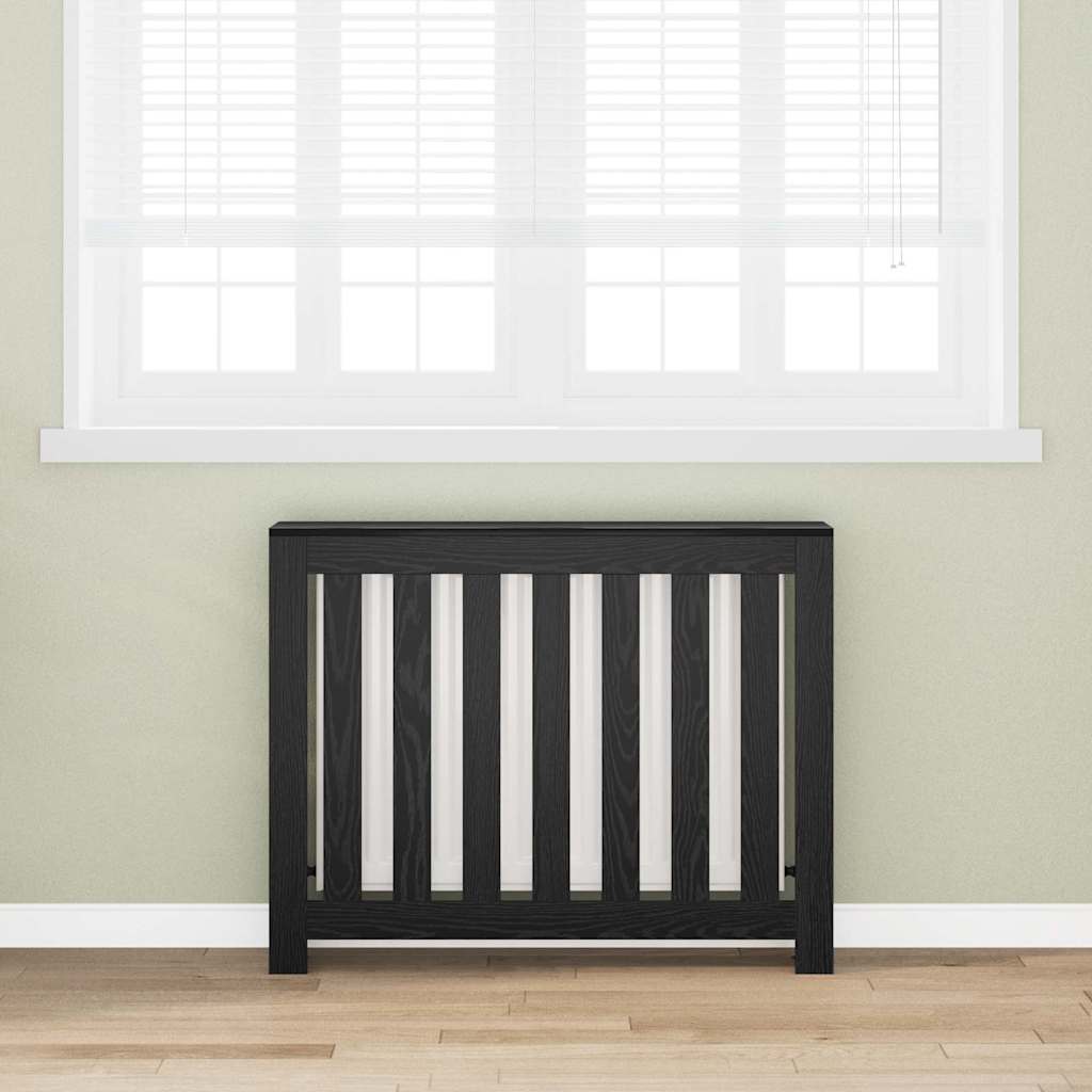 Copertura per radiatori Rovere Nero 104 x 20 x 82 cm 869224