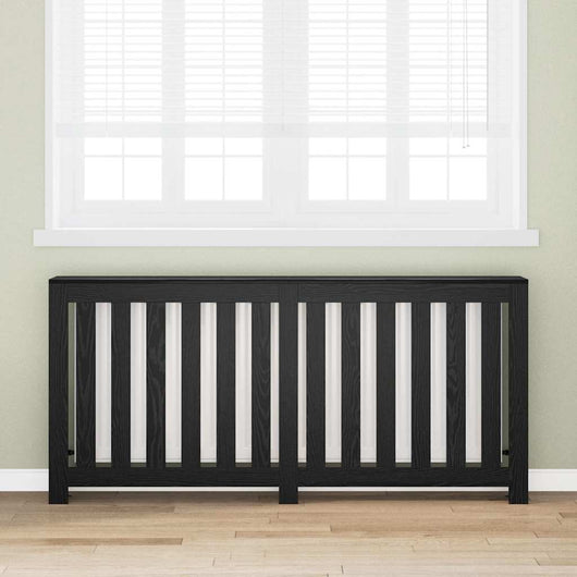 Copertura per radiatori Rovere Nero 175 x 20 x 82 cm 869226