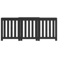 Copertura per radiatori Rovere Nero 205 x 21.5 x 83.5 cm 869227