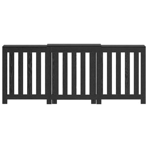 Copertura per radiatori Rovere Nero 205 x 21.5 x 83.5 cm 869227