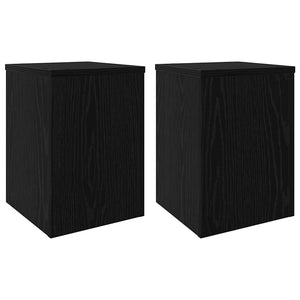 Supporto per piante 2 pcs Rovere nero 25 x 25 x 35 cm 869230