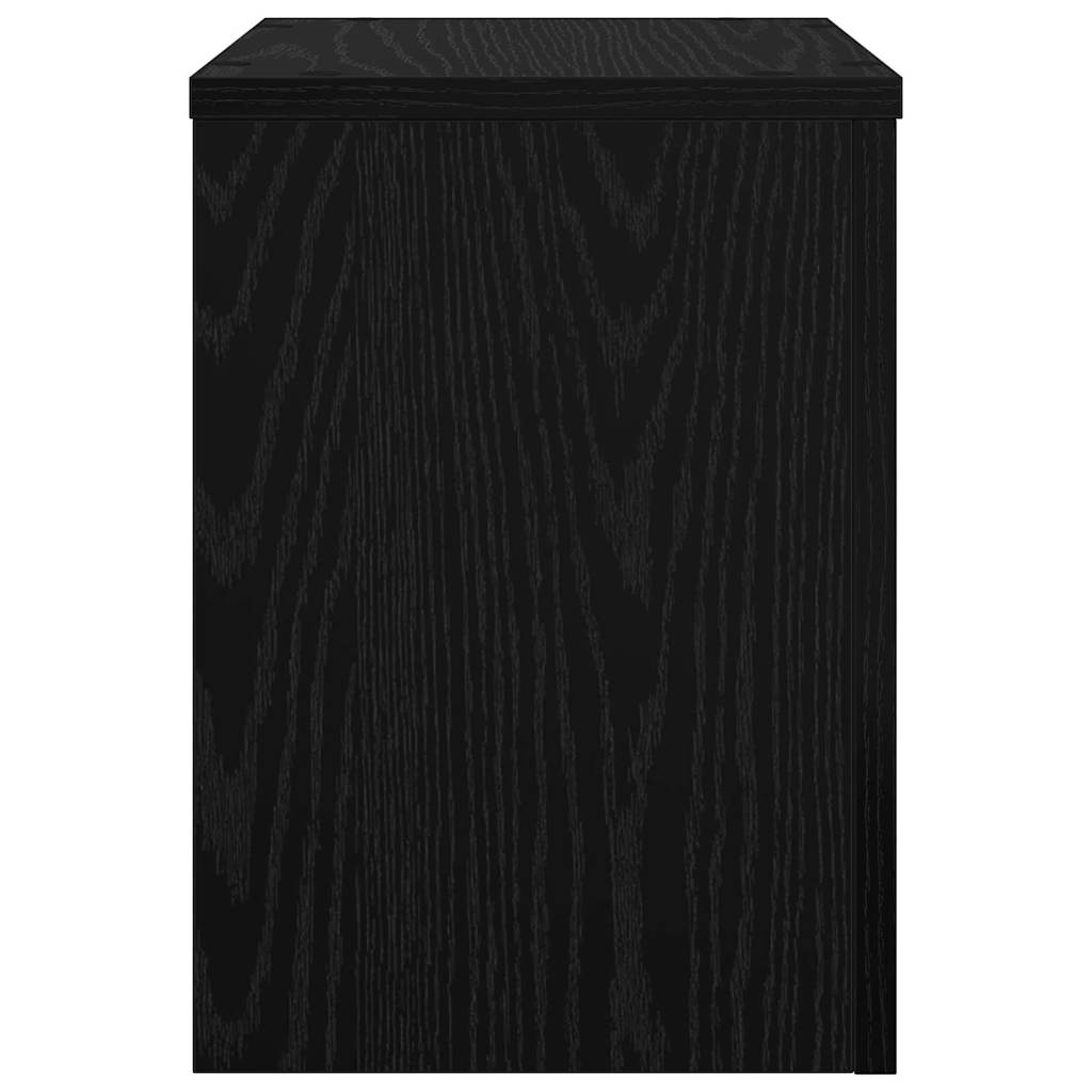 Supporto per piante 2 pcs Rovere nero 25 x 25 x 35 cm 869230