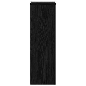 Supporto per piante 2 pcs Rovere nero 25 x 25 x 80 cm 869234