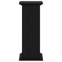 Supporto per piante Rovere nero 33 x 33 x 80 cm 869237
